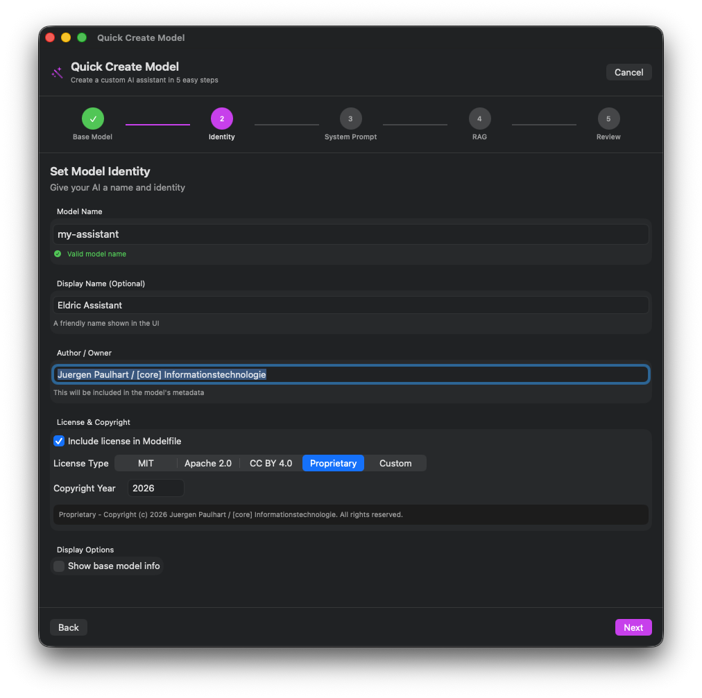 Quick Create Model 2